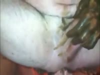 [ Poop  Porn ] Brunette bitches getting stuffed and rubbed with poop